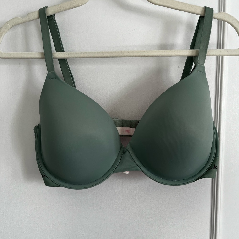 Pink lightly lined bra